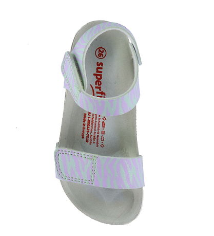 Superfit Sandaler -Fussbettpantoff - Grøn/Lilla