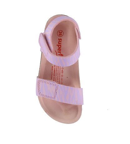 Superfit Sandaler - Fussbettpantoff - Rosa/Lilla