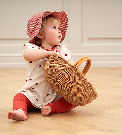 Müsli Solhat - Poplin Stripe - Balsam Cream/Apple Red