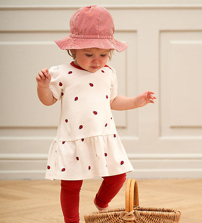 Müsli Solhat - Poplin Stripe - Balsam Cream/Apple Red