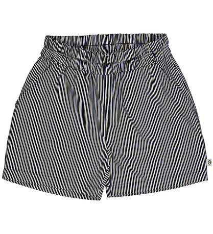 Msli Shorts - Poplin Stripe Pocket - Balsam Cream/Night Blue