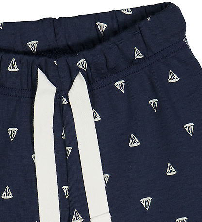 Msli Shorts - Sailboat - Night Blue/Balsam Cream