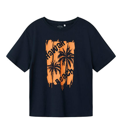 Name It T-shirt - NkmVagno - Dark Sapphire/Hawaii