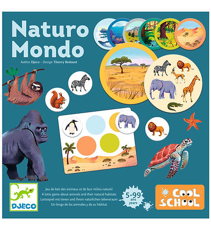 Djeco Billedlotteri  - Cool School - Naturo Mondo