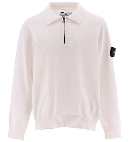 Stone Island Bluse m. Lynls - Strik - Hvid