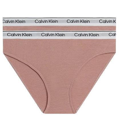 Calvin Klein Trusser - Rib - Modal - 2-pak - Velvet Pink