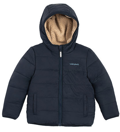 Viking Fleecejakke - Vendbar - Playtime - Navy/Beige