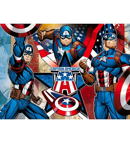 Ravensburger Puslespil - 100 Brikker - Marvel Captain America