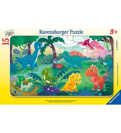 Ravensburger Puslespil - 15 Brikker - Baby Dinosaur Friends