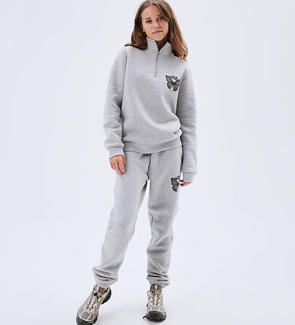 LMTD Sweatpants - NlfRajla - Light Grey Melange