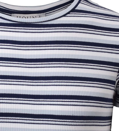 Hound T-shirt - Rib - Blue Stripe