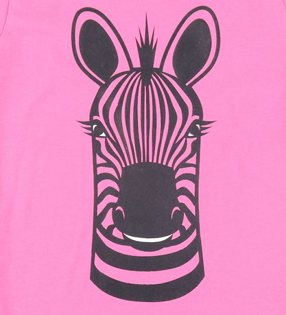DYR-Cph T-shirt - Dyrgrowl - Super Pink Zebra