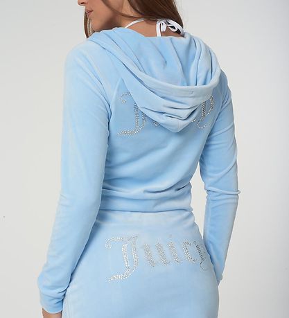 Juicy Couture Cardigan - Madison - Velour - Powder Blue