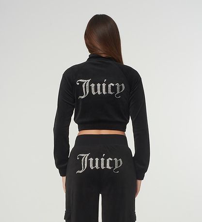 Juicy Couture Cardigan - Tasha - Velour - Sort