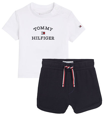 Tommy Hilfiger St - T-shirt/Shorts - Hvid/Navy