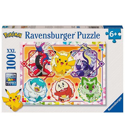 Ravensburger Puslespil - 100 Brikker - Pokémon
