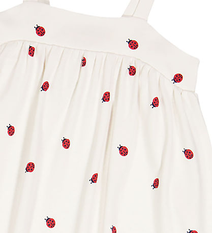 Msli Kjole - Ladybird - Balsam Cream/Apple Red