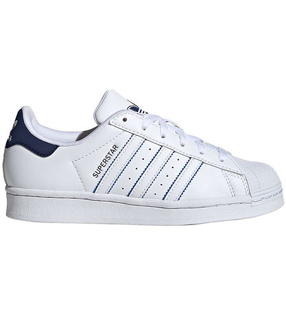 adidas Originals Sko - Superstar J - Hvid/Bl