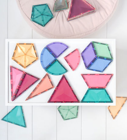 Connetix Magnetst - 48 Dele - Pastel Shape Expansion Pack