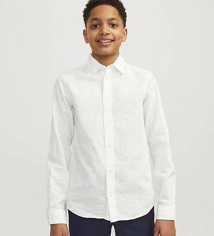 Jack & Jones Skjorte - JjeLinen - Hvid