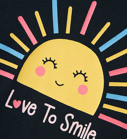 Name It T-shirt - NmfVigea - Dark Sapphire/Love To Smile