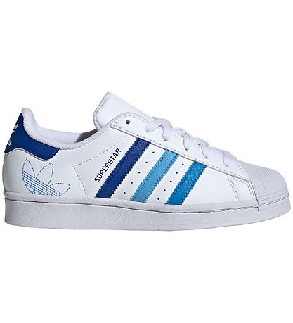 adidas Originals Sko - Superstar J - Hvid/Bl