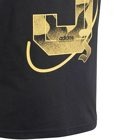 adidas Performance T-shirt - Hot G - Sort/Gul