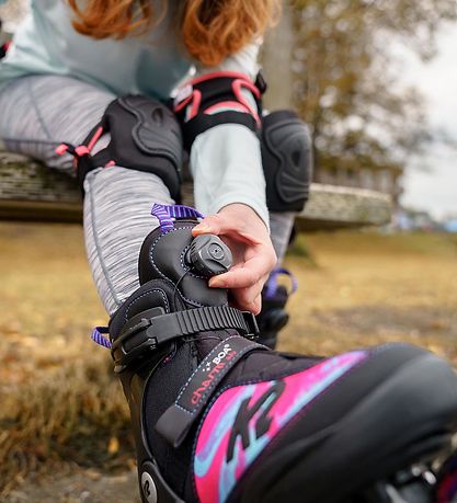 K2 Rulleskøjter - Charm Boa Alu - Sort/Rose/Blå - Inliner