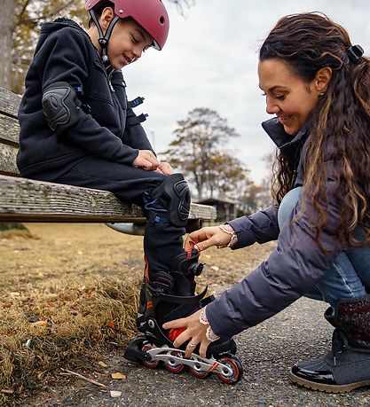 K2 Rulleskøjter - Hero Boa Alu - Sort/Rød/Orange - Inliner