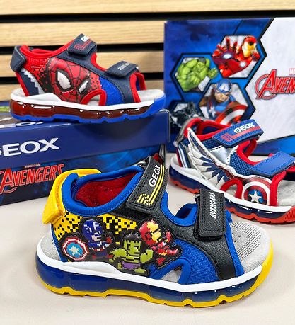 Geox Sandaler m. Lys - Android - Marvel Spider-Man - Navy/Red