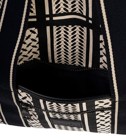 Lala Berlin Taske - Big Bag Muriel 2.0 - Heritage Stripe Black