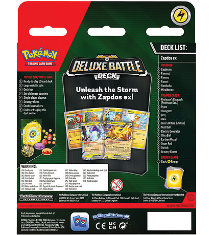 Pokmon Samlekort - Deluxe Battle Deck - Zapdos ex