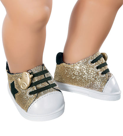 BABY born Sneakers - 43 cm - Assorteret -  Sølv/Guld