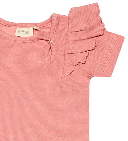 Petit Piao Body k/ - Rib - Modal - Sea Shell Pink