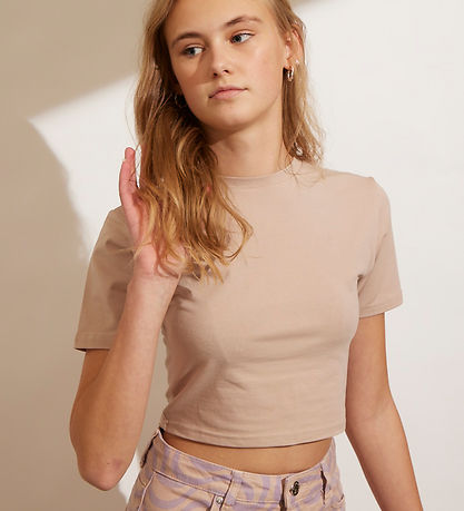 Hound T-shirt - Crop - Sand