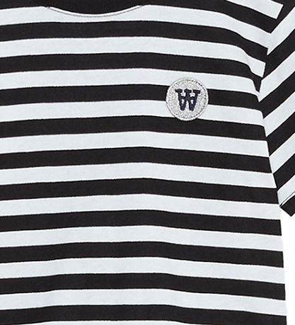 Wood Wood T-Shirt - Ola - Black/White Stripes
