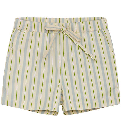 Flss Shorts - Bobby - Blue/Green Stripes