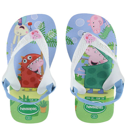 Havaianas Klipklapper - Baby Peppa Pig - Hvid