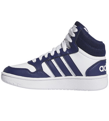 adidas Performance Sko - Hoops 3.0 Mid K - Hvid/Bl