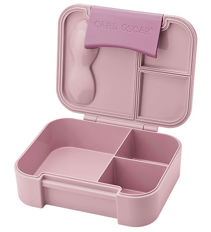 Carl Oscar Madkasse m. Gaffel/Ske - BentoBox - Pink m. Panda