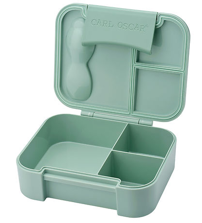 Carl Oscar Madkasse m. Gaffel/Ske - BentoBox - Grøn m. Kamel