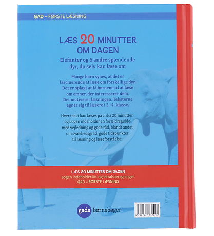 Gads Forlag Bog - Læs 20 Minutter Om Dagen - Elefanter - Dansk
