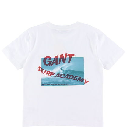 GANT T-shirt - Surf Academy - Hvid