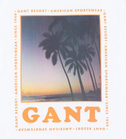 GANT T-shirt - Resort - Hvid