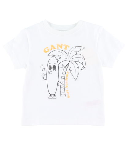 GANT T-shirt - Surf Academy - Hvid