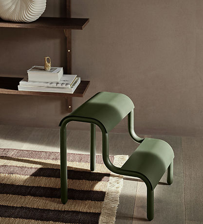 Ferm Living Skammel - 34x35,7x36,2 cm - Forest Green