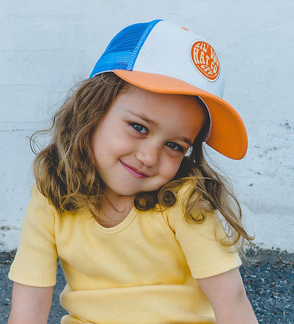 Lil' Boo Copenhagen Kasket - Trucker - Blue/Orange/White