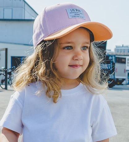 Lil' Boo Copenhagen Kasket - Organic Block Snapback - Pink/Orang