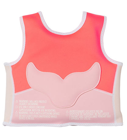 SunnyLife Svmmevest - Melody the Mermaid - 1-2 r - Neon Strawb