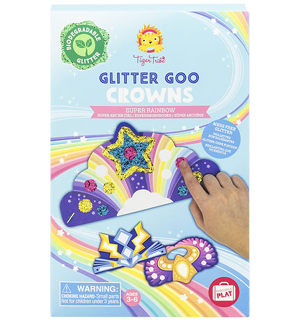 Tiger Tribe Kreast - Glitter Goo Crowns - Super Rainbow